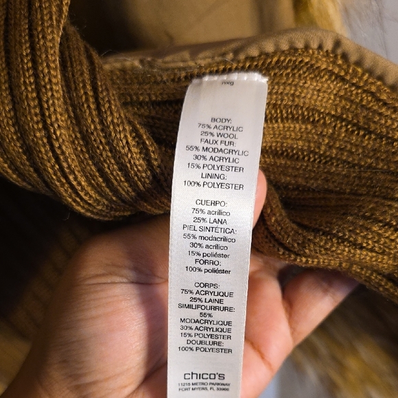 Chico's Warm Brown Knit Sweater - Picture 10 of 14